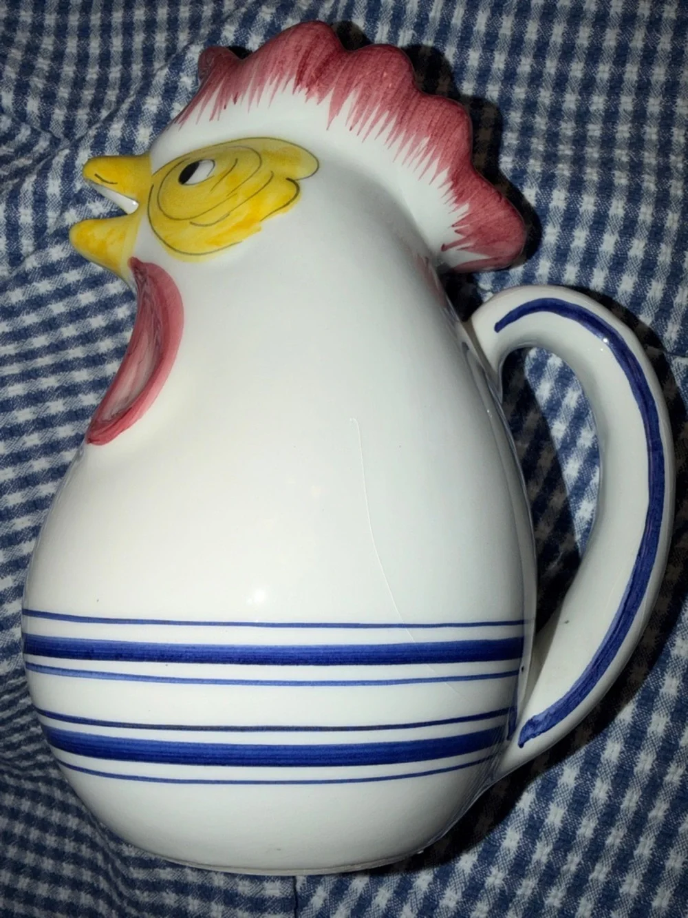 Fortebraccio Ceramiche, Italian Rooster Pitcher, Vintage Decor, Tuscan-inspired - Picture 11 of 11